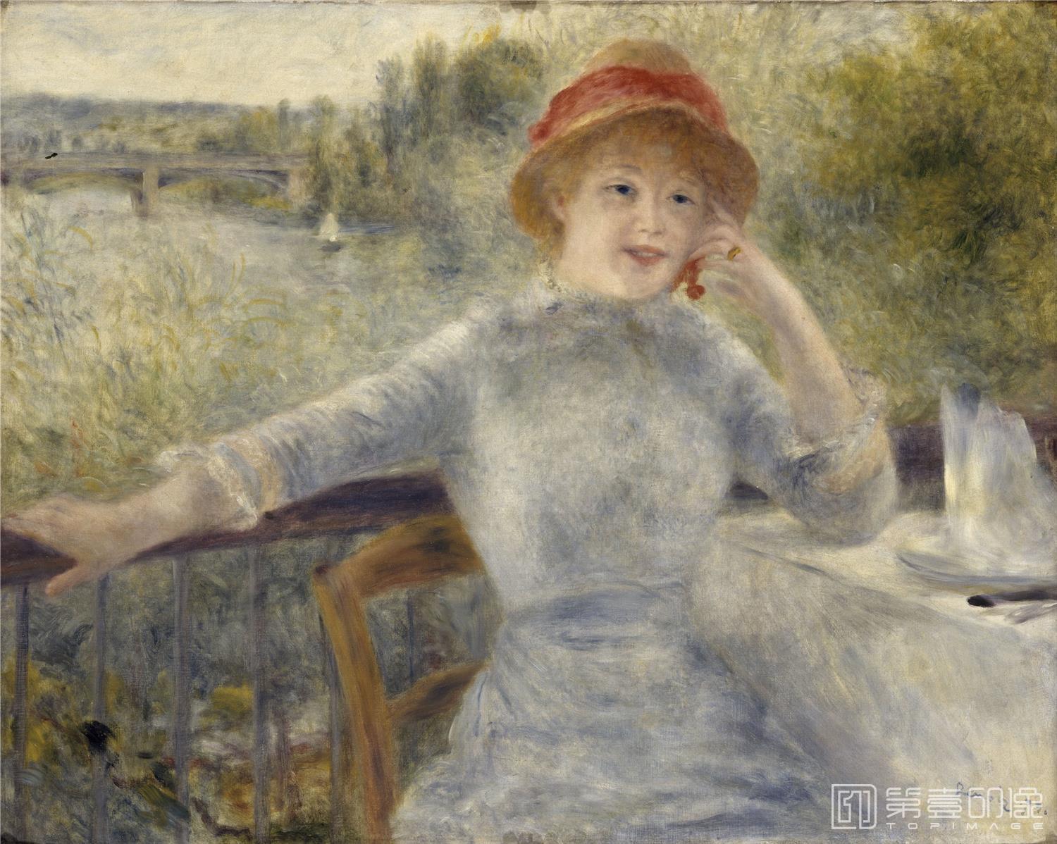 油画-巴黎奥赛博物馆-Auguste Renoir-Alphonsine Fournaise-010